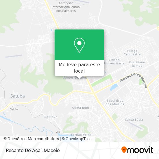 Recanto Do Açaí mapa
