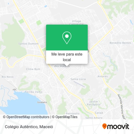 Colégio Autêntico mapa