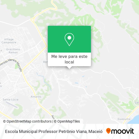 Escola Municipal Professor Petrônio Viana mapa