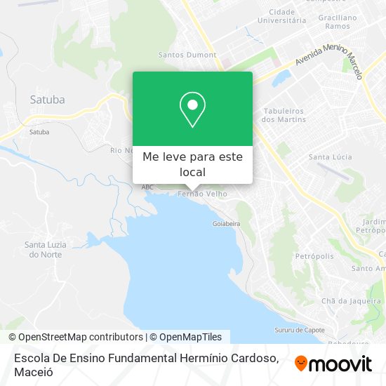 Escola De Ensino Fundamental Hermínio Cardoso mapa