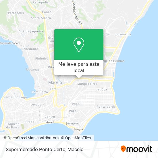 Supermercado Ponto Certo mapa