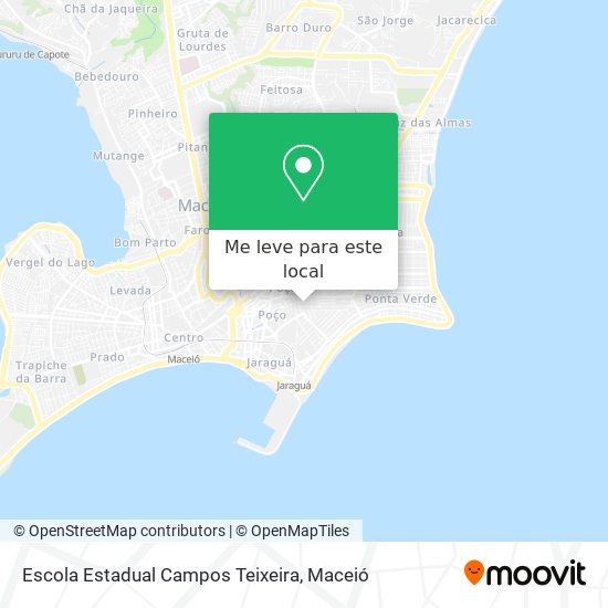 Escola Estadual Campos Teixeira mapa