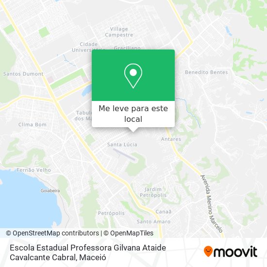 Escola Estadual Professora Gilvana Ataide Cavalcante Cabral mapa