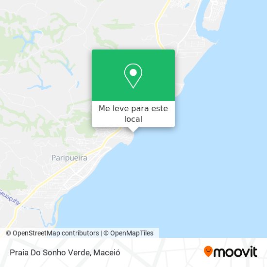 Praia Do Sonho Verde mapa