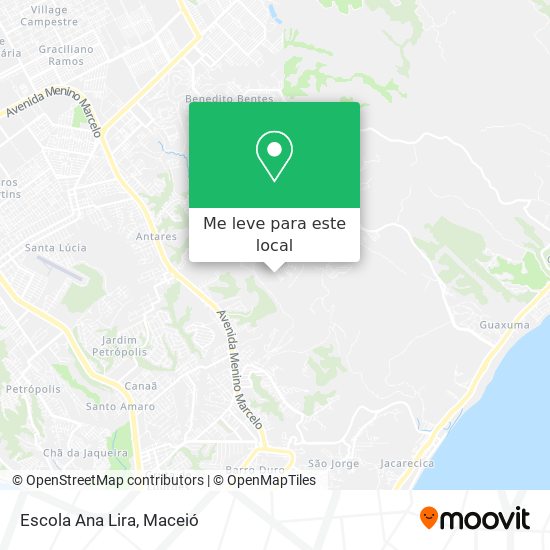 Escola Ana Lira mapa