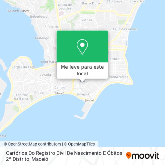 Cartórios Do Registro Civil De Nascimento E Óbitos 2º Distrito mapa