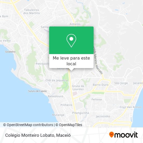 Colégio Monteiro Lobato mapa
