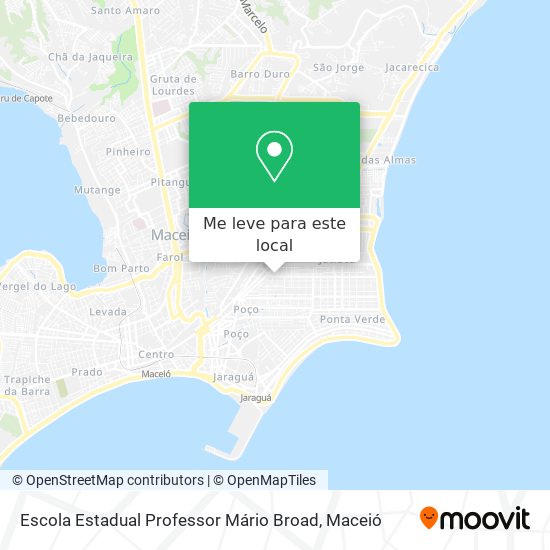 Escola Estadual Professor Mário Broad mapa