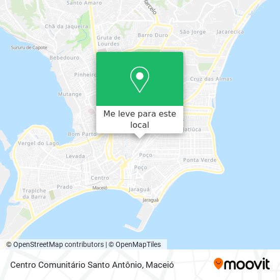 Centro Comunitário Santo Antônio mapa