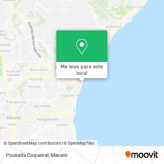 Pousada Coqueiral mapa