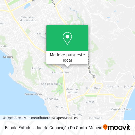 Escola Estadual Josefa Conceição Da Costa mapa