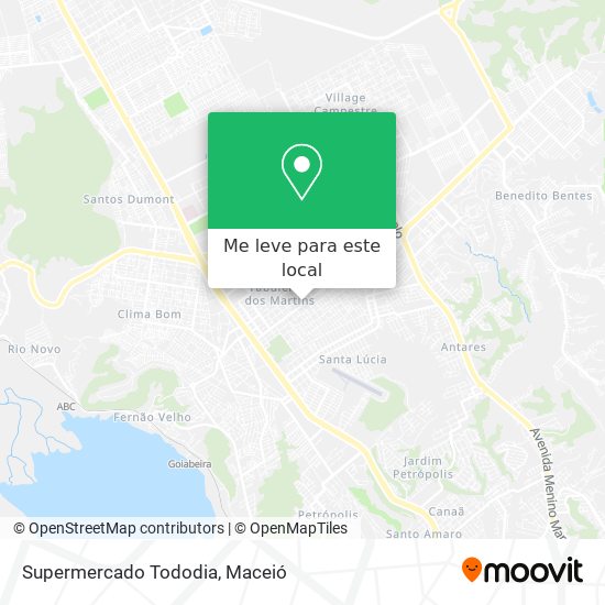 Supermercado Tododia mapa