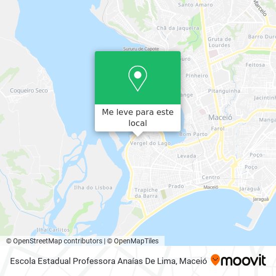Escola Estadual Professora Anaías De Lima mapa