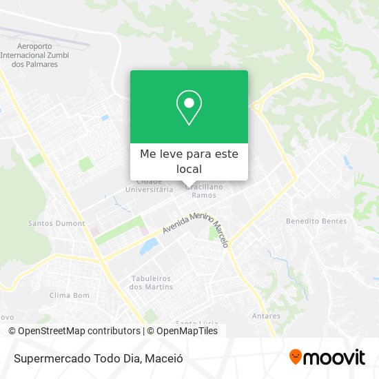 Supermercado Todo Dia mapa