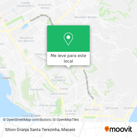 Sítion Granja Santa Terezinha mapa