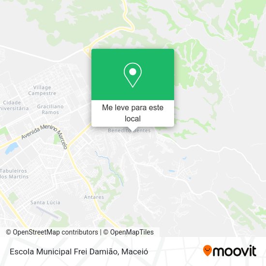 Escola Municipal Frei Damião mapa
