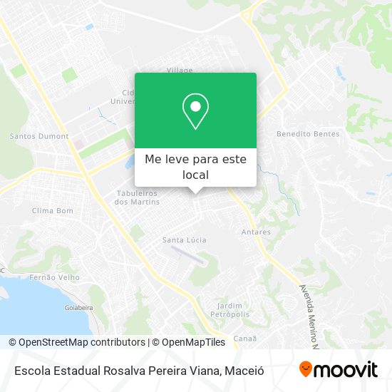 Escola Estadual Rosalva Pereira Viana mapa