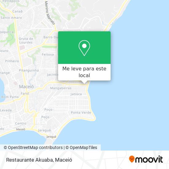 Restaurante Akuaba mapa