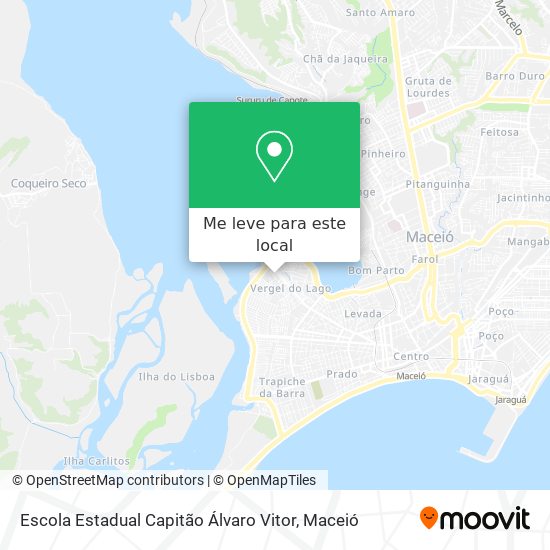 Escola Estadual Capitão Álvaro Vitor mapa