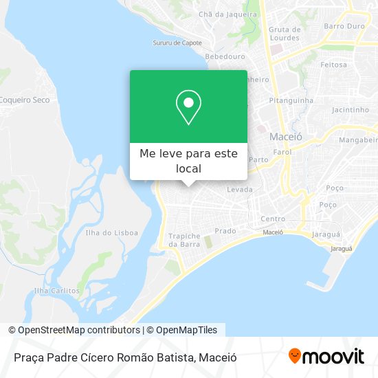 Praça Padre Cícero Romão Batista mapa