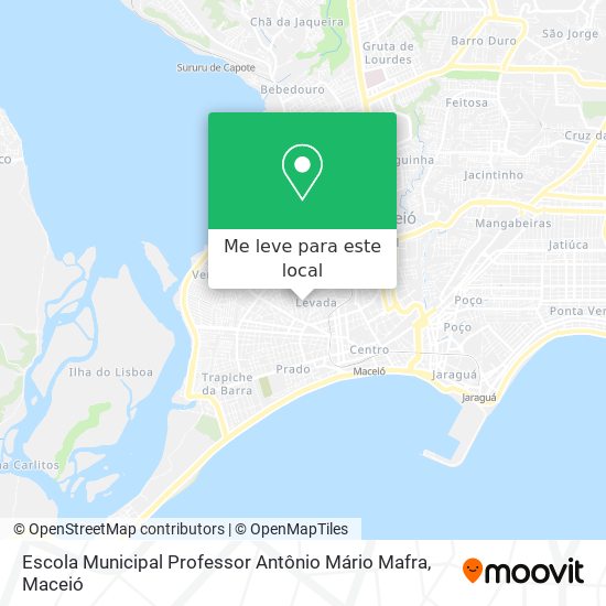Escola Municipal Professor Antônio Mário Mafra mapa