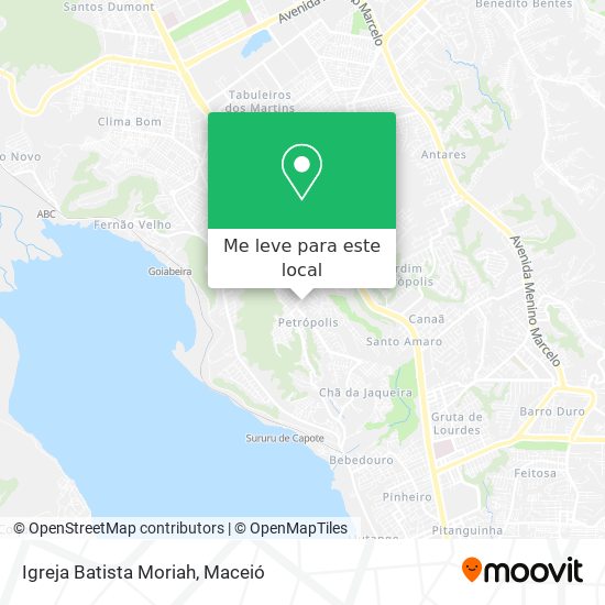 Igreja Batista Moriah mapa