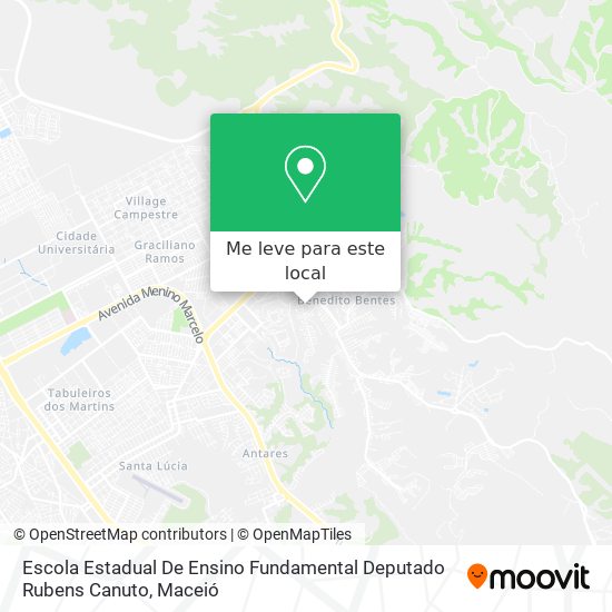 Escola Estadual De Ensino Fundamental Deputado Rubens Canuto mapa