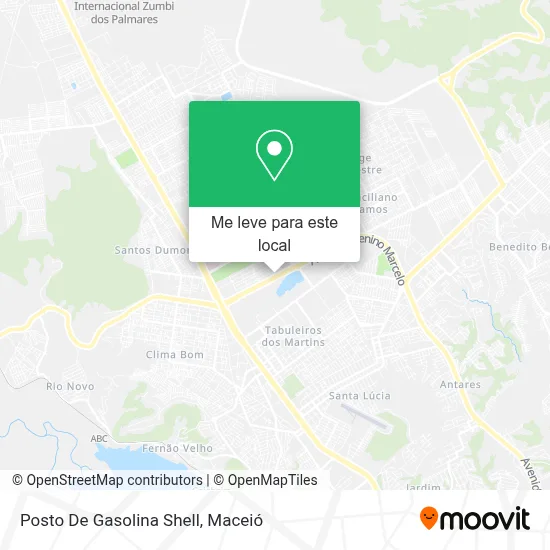 Posto De Gasolina Shell mapa