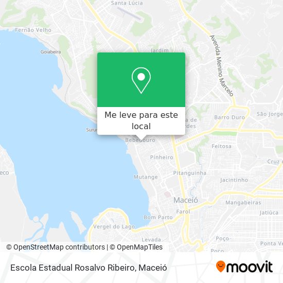 Escola Estadual Rosalvo Ribeiro mapa