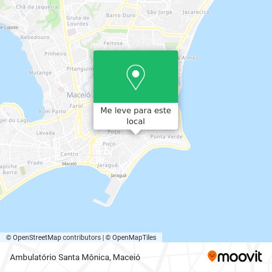 Ambulatório Santa Mônica mapa