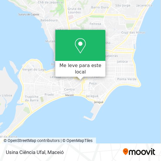 Usina Ciência Ufal mapa