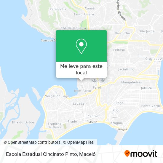 Escola Estadual Cincinato Pinto mapa