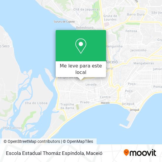 Escola Estadual Thomáz Espíndola mapa