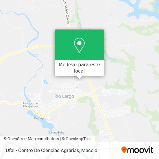 Ufal - Centro De Ciências Agrárias mapa