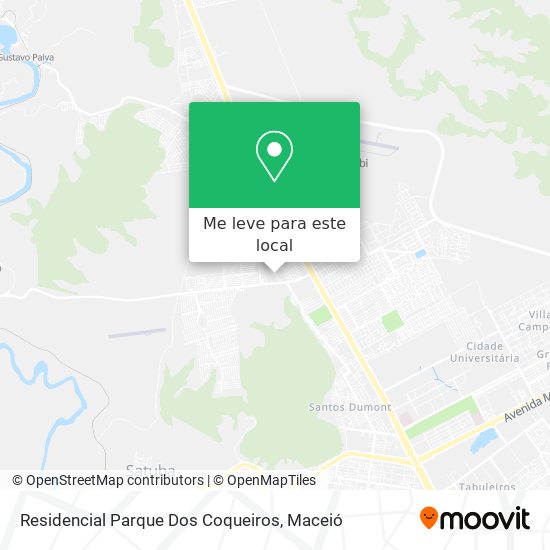 Residencial Parque Dos Coqueiros mapa