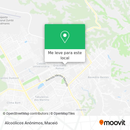 Alcoólicos Anônimos mapa