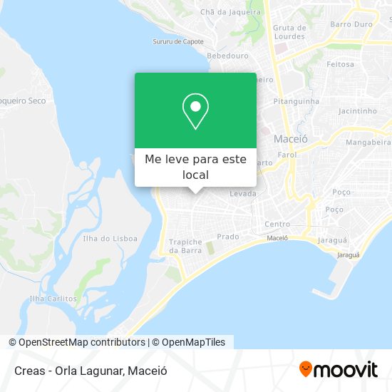 Creas - Orla Lagunar mapa
