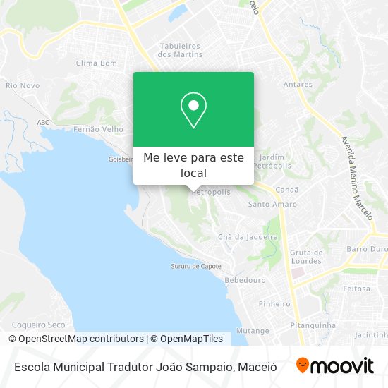 Escola Municipal Tradutor João Sampaio mapa