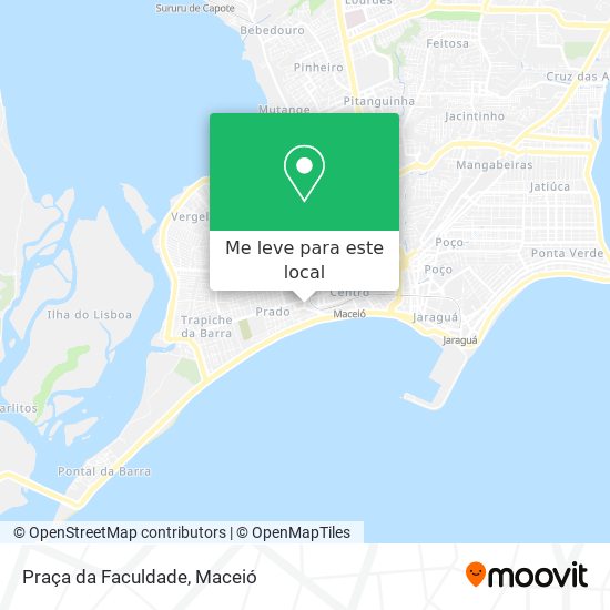 Praça da Faculdade mapa
