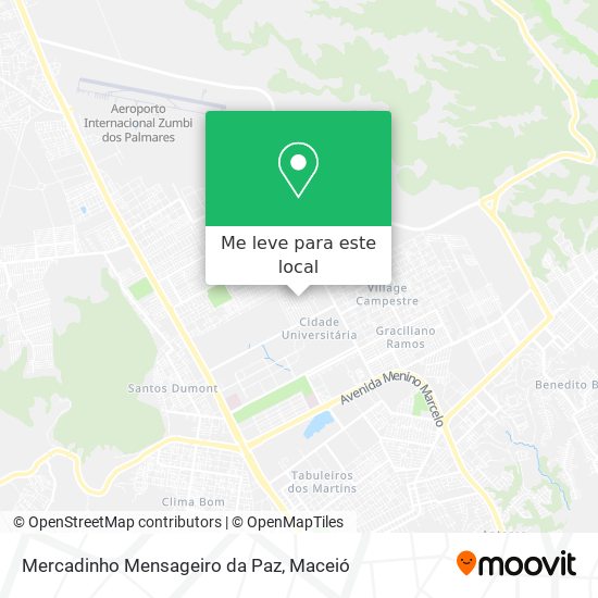 Mercadinho Mensageiro da Paz mapa