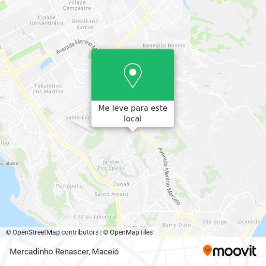 Mercadinho Renascer mapa