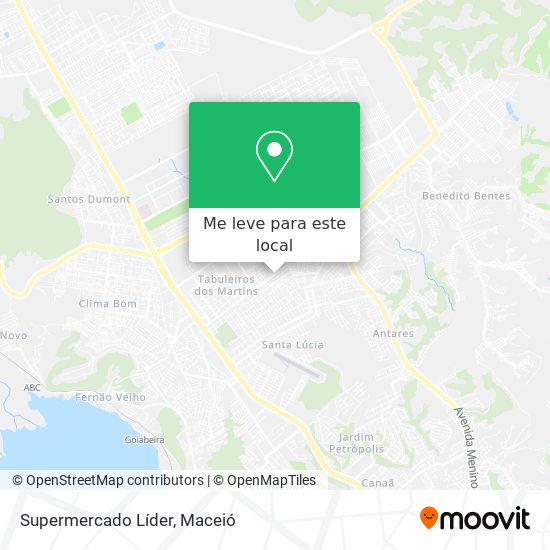 Supermercado Líder mapa