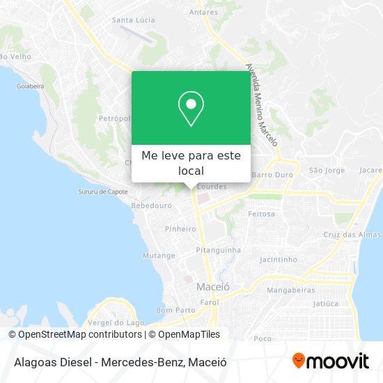 Alagoas Diesel - Mercedes-Benz mapa