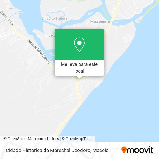 Cidade Histórica de Marechal Deodoro mapa