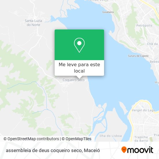 assembleia de deus coqueiro seco mapa