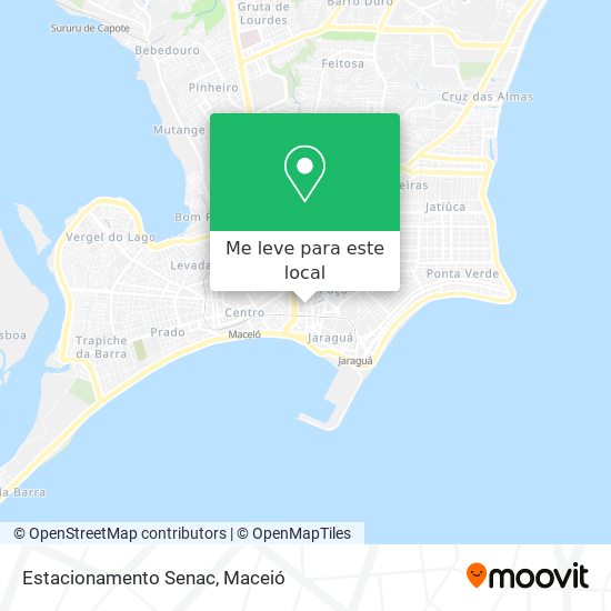 Estacionamento Senac mapa