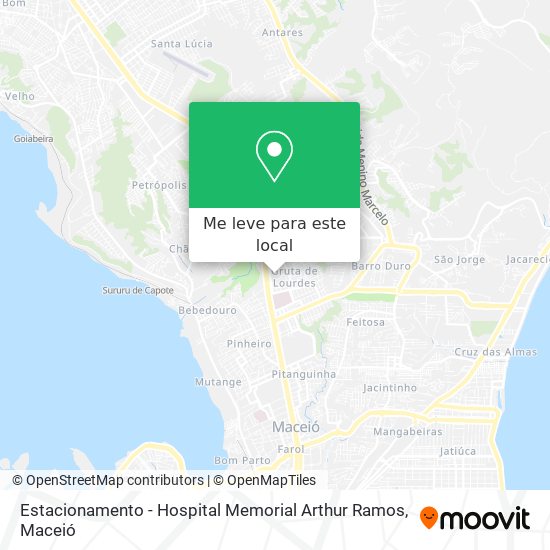 Estacionamento - Hospital Memorial Arthur Ramos mapa