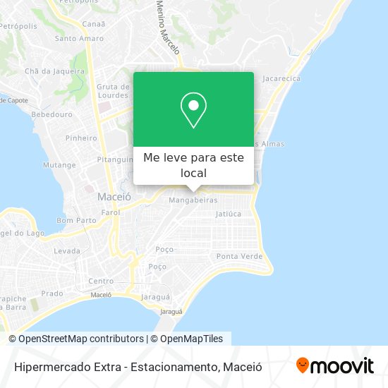 Hipermercado Extra - Estacionamento mapa