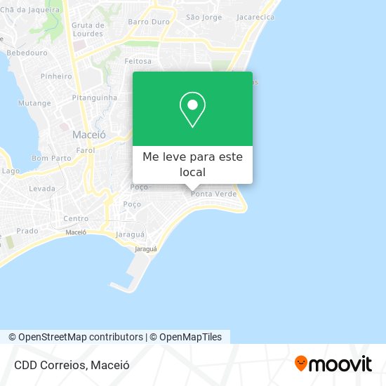 CDD Correios mapa