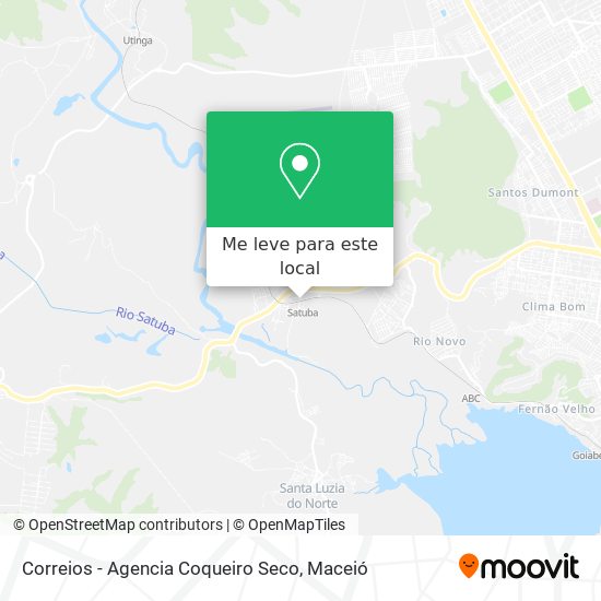 Correios - Agencia Coqueiro Seco mapa